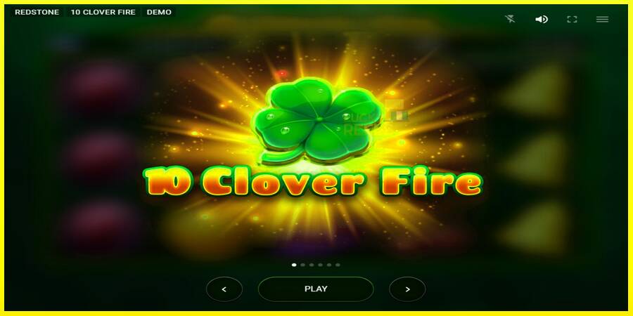 10 Clover Fire מכונת משחק לכסף, תְמוּנָה 1