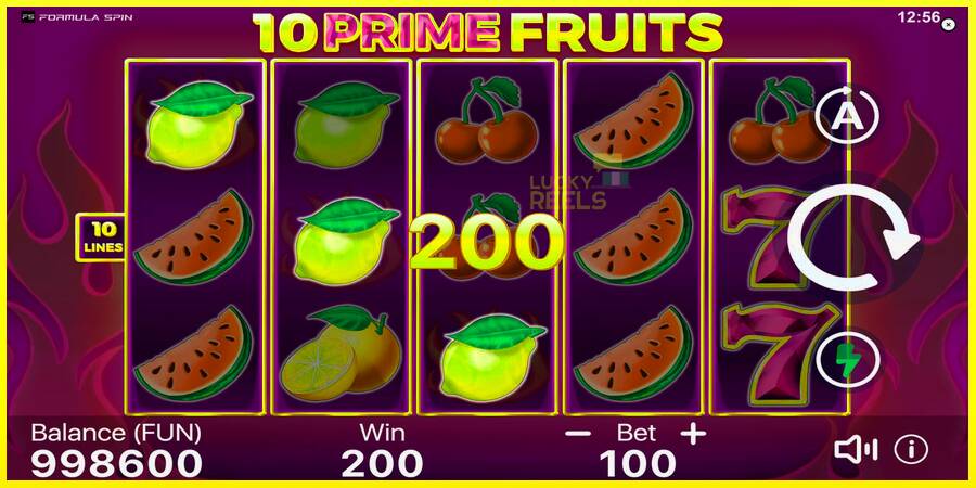 10 Prime Fruits מכונת משחק לכסף, תְמוּנָה 3