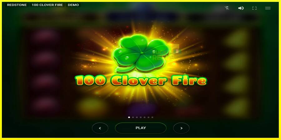 100 Clover Fire מכונת משחק לכסף, תְמוּנָה 1