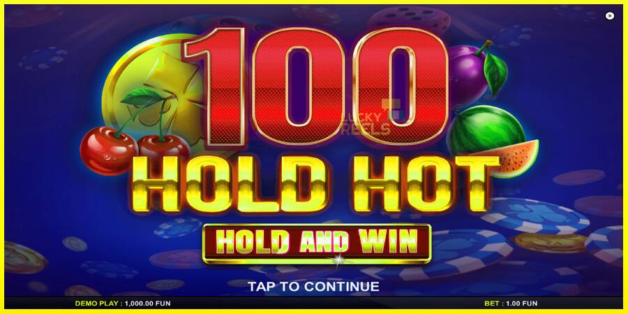 100 Hold Hot Hold and Win מכונת משחק לכסף, תְמוּנָה 1