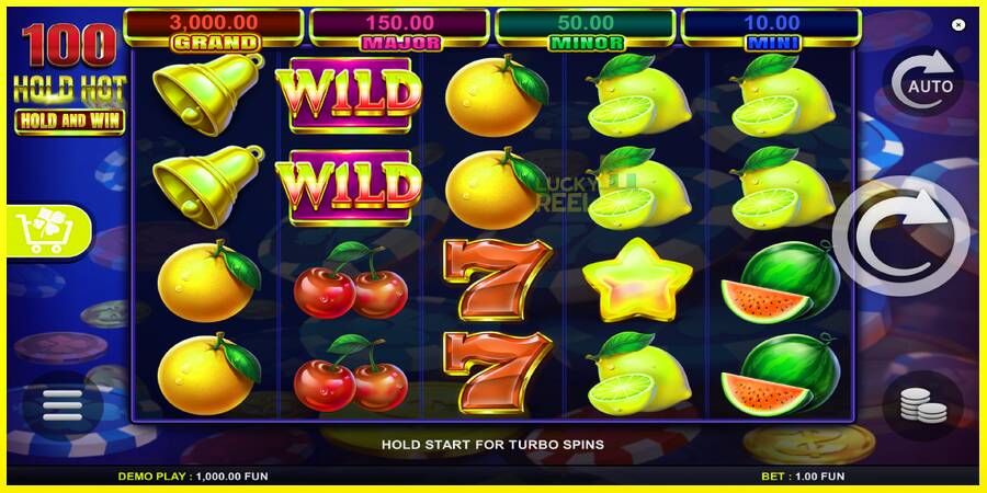 100 Hold Hot Hold and Win מכונת משחק לכסף, תְמוּנָה 2