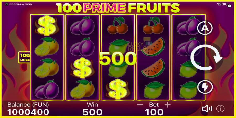 100 Prime Fruits מכונת משחק לכסף, תְמוּנָה 2