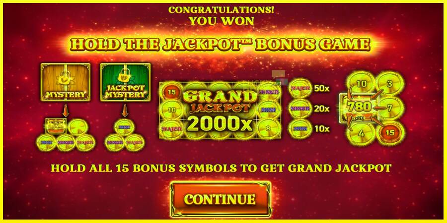 15 Coins Grand Gold Edition Halloween Jackpot מכונת משחק לכסף, תְמוּנָה 3