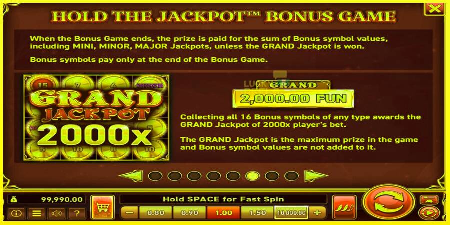 16 Coins Grand Gold Edition Halloween Jackpots מכונת משחק לכסף, תְמוּנָה 5