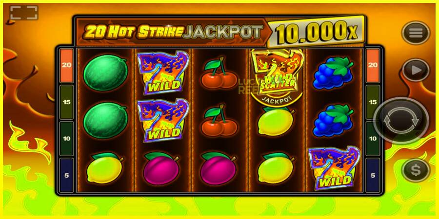 20 Hot Strike Jackpot מכונת משחק לכסף, תְמוּנָה 2