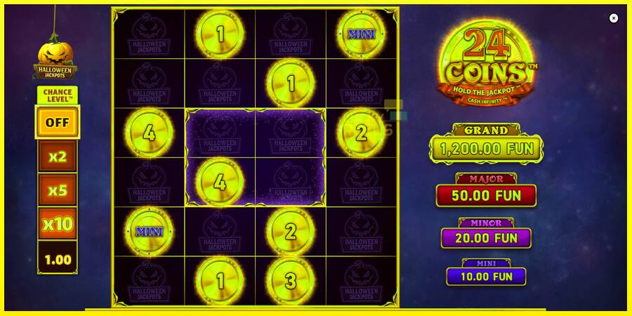 24 Coins Halloween Jackpots מכונת משחק לכסף, תְמוּנָה 2