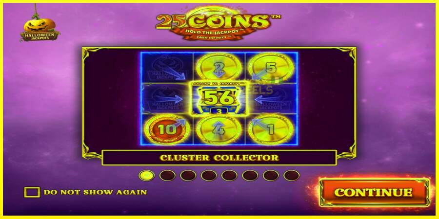 25 Coins Halloween Jackpots מכונת משחק לכסף, תְמוּנָה 1