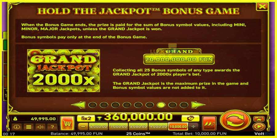 25 Coins Halloween Jackpots מכונת משחק לכסף, תְמוּנָה 7