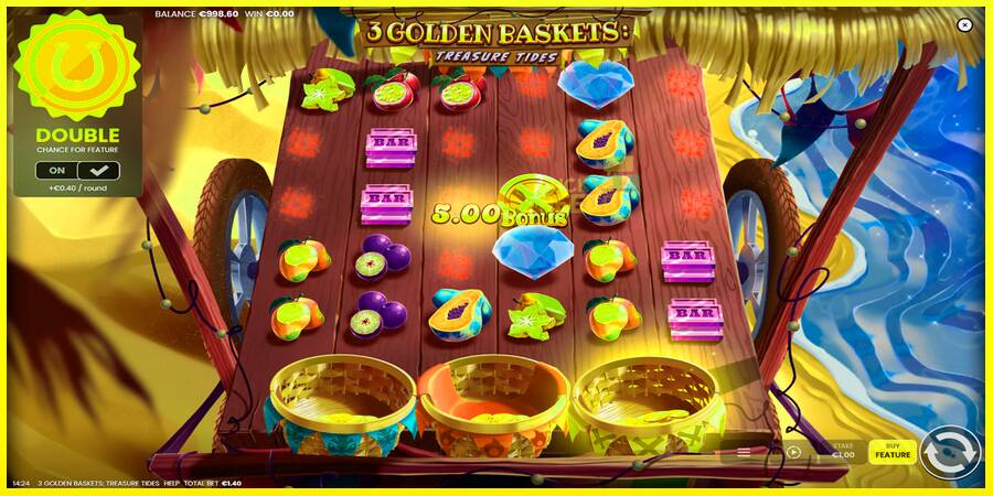 3 Golden Baskets: Treasure Tides מכונת משחק לכסף, תְמוּנָה 2