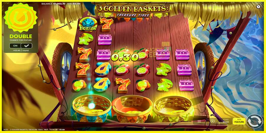 3 Golden Baskets: Treasure Tides מכונת משחק לכסף, תְמוּנָה 3