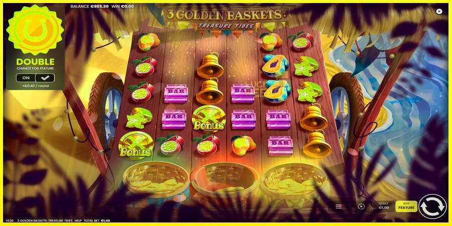 3 Golden Baskets: Treasure Tides מכונת משחק לכסף, תְמוּנָה 4