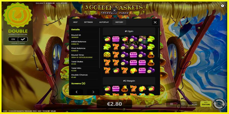 3 Golden Baskets: Treasure Tides מכונת משחק לכסף, תְמוּנָה 5