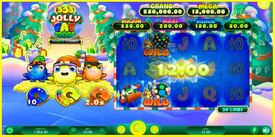 333 Jolly Fat Frogs Power Combo מכונת משחק לכסף, תְמוּנָה 5