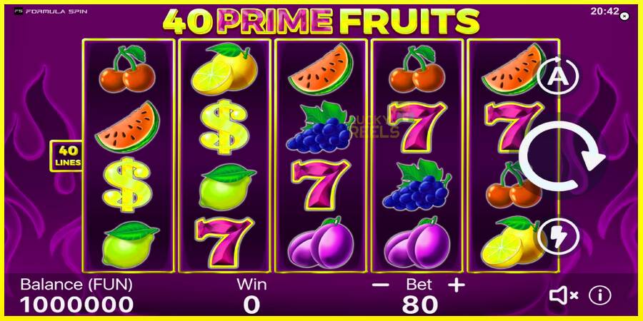 40 Prime Fruits מכונת משחק לכסף, תְמוּנָה 2