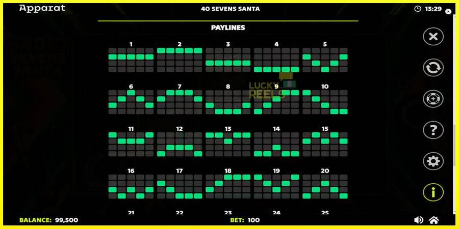 40 Sevens Santa מכונת משחק לכסף, תְמוּנָה 7