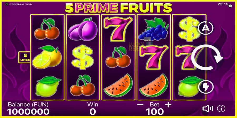 5 Prime Fruits מכונת משחק לכסף, תְמוּנָה 2