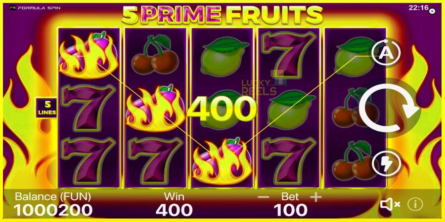 5 Prime Fruits מכונת משחק לכסף, תְמוּנָה 3