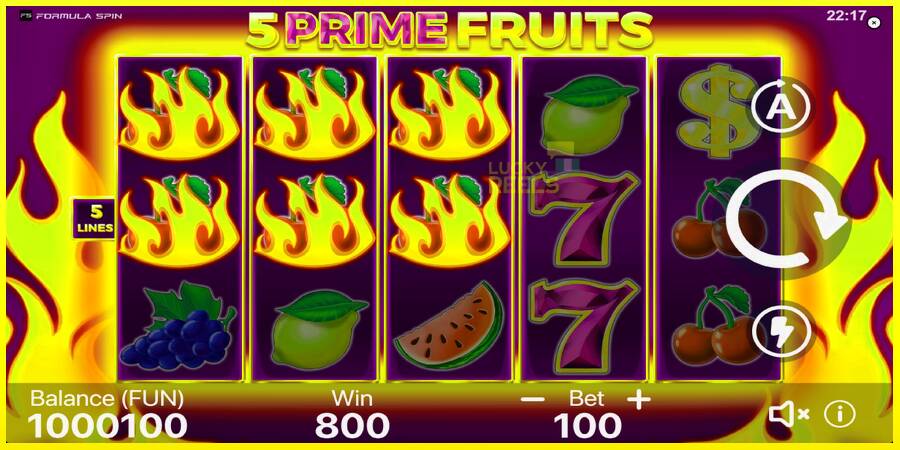 5 Prime Fruits מכונת משחק לכסף, תְמוּנָה 4