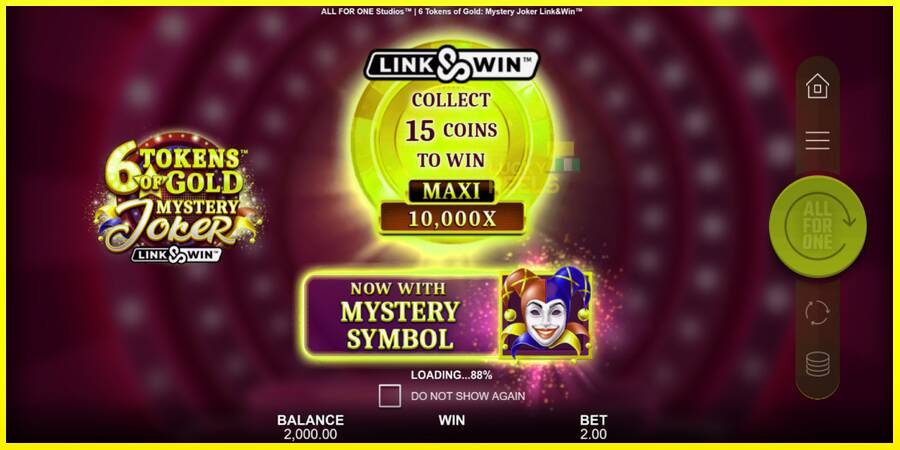 6 Tokens of Gold: Mystery Joker Link & Win מכונת משחק לכסף, תְמוּנָה 1