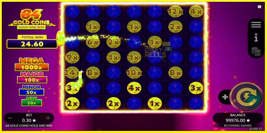 64 Gold Coins Hold and Win מכונת משחק לכסף, תְמוּנָה 6