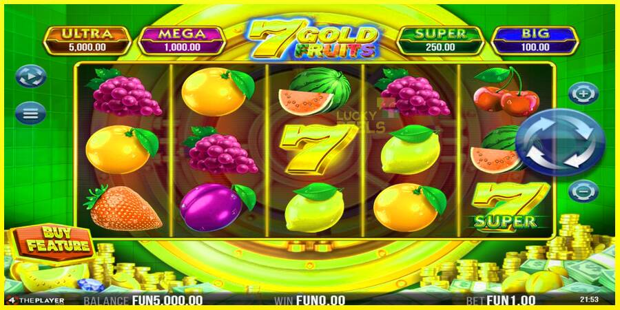 7 Gold Fruits מכונת משחק לכסף, תְמוּנָה 2