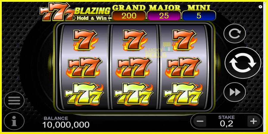 777 Blazing Hold & Win מכונת משחק לכסף, תְמוּנָה 1