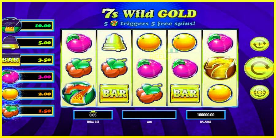 7s Wild Gold מכונת משחק לכסף, תְמוּנָה 1