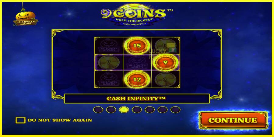 9 Coins Grand Diamond Edition Halloween Jackpots מכונת משחק לכסף, תְמוּנָה 1