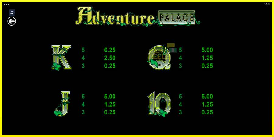 Adventure Palace מכונת משחק לכסף, תְמוּנָה 9