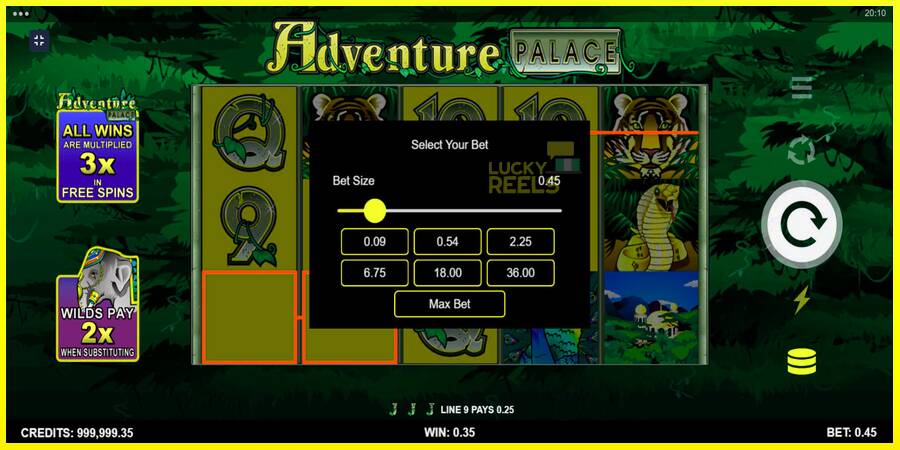 Adventure Palace מכונת משחק לכסף, תְמוּנָה 10