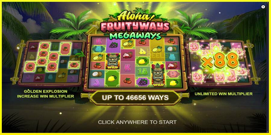 Aloha! Fruityways מכונת משחק לכסף, תְמוּנָה 1