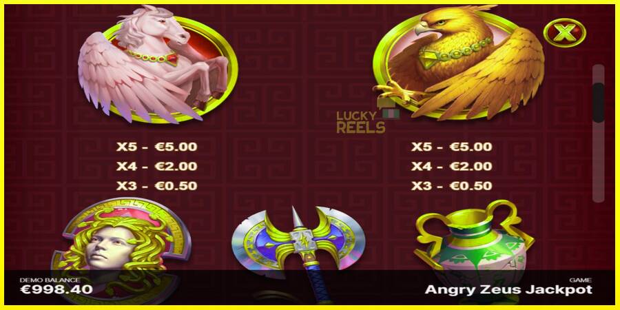 Angry Zeus Jackpot מכונת משחק לכסף, תְמוּנָה 5