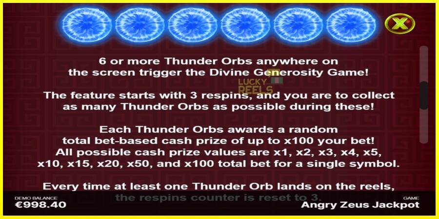 Angry Zeus Jackpot מכונת משחק לכסף, תְמוּנָה 6