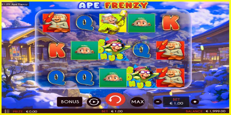 Ape Frenzy מכונת משחק לכסף, תְמוּנָה 2