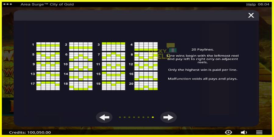 Area Surge City of Gold מכונת משחק לכסף, תְמוּנָה 6