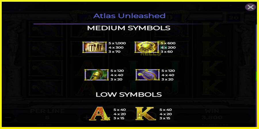 Atlas Unleashed מכונת משחק לכסף, תְמוּנָה 6