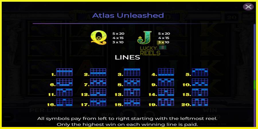 Atlas Unleashed מכונת משחק לכסף, תְמוּנָה 7