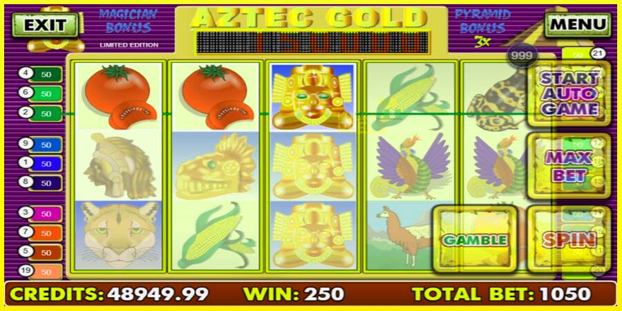 Aztec Gold מכונת משחק לכסף, תְמוּנָה 2