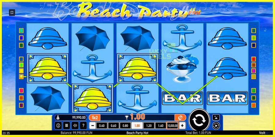 Beach Party Hot מכונת משחק לכסף, תְמוּנָה 2