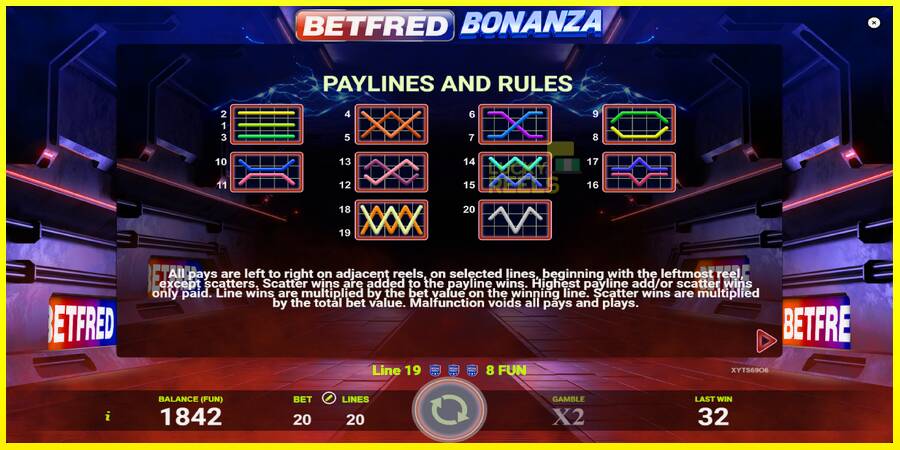 Betfred Bonanza מכונת משחק לכסף, תְמוּנָה 7