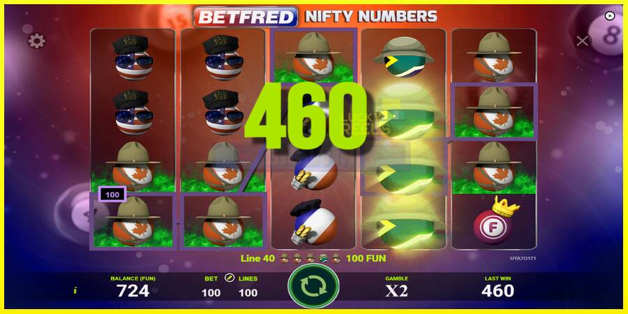 Betfred Nifty Numbers מכונת משחק לכסף, תְמוּנָה 3