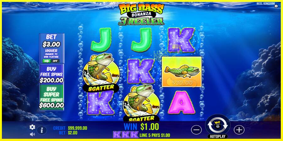 Big Bass Bonanza 3 Reeler מכונת משחק לכסף, תְמוּנָה 2