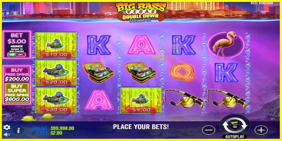 Big Bass Vegas Double Down Deluxe מכונת משחק לכסף, תְמוּנָה 2