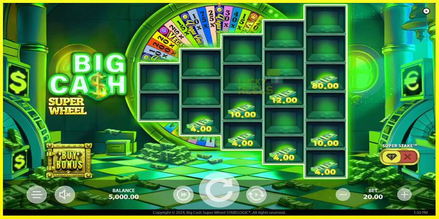 Big Cash Super Wheel מכונת משחק לכסף, תְמוּנָה 3