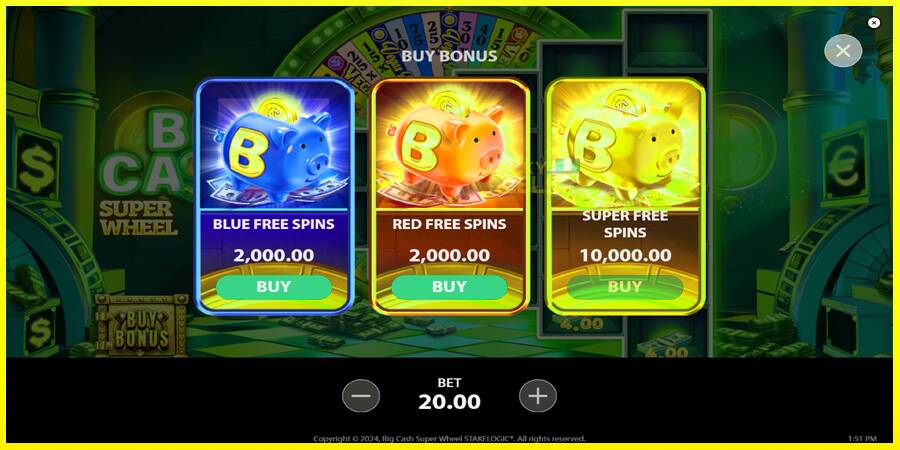 Big Cash Super Wheel מכונת משחק לכסף, תְמוּנָה 4