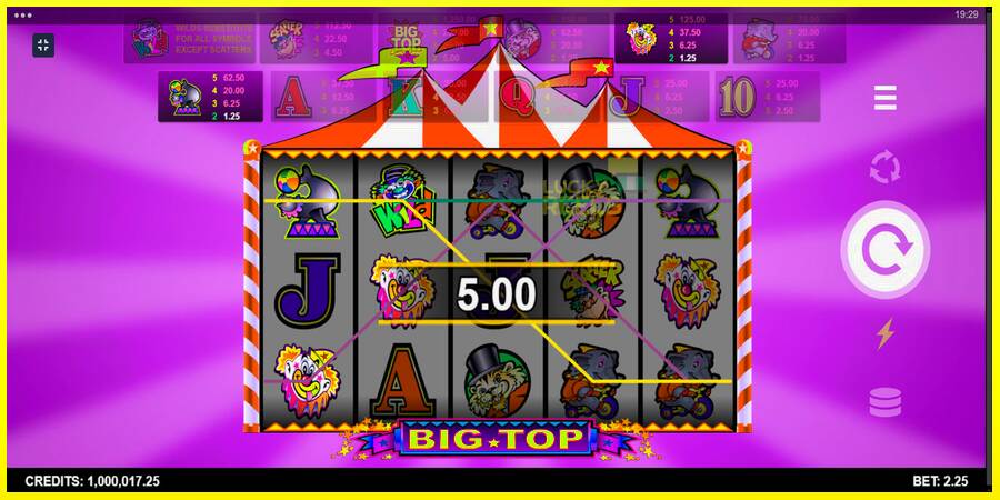 Big Top מכונת משחק לכסף, תְמוּנָה 6