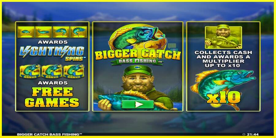 Bigger Catch Bass Fishing מכונת משחק לכסף, תְמוּנָה 1