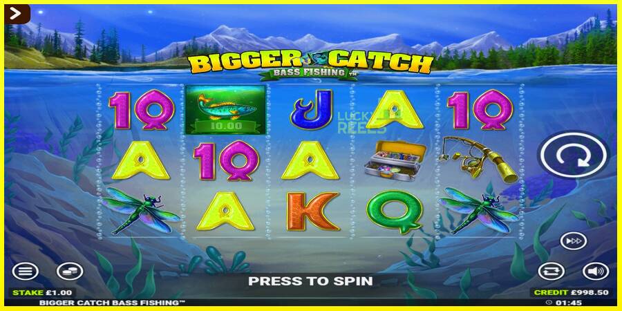 Bigger Catch Bass Fishing Rapid Fire Jackpots מכונת משחק לכסף, תְמוּנָה 2