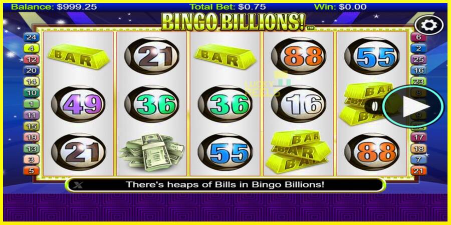 Bingo Billions מכונת משחק לכסף, תְמוּנָה 1