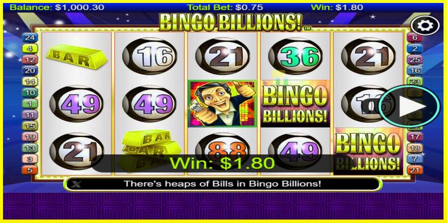 Bingo Billions מכונת משחק לכסף, תְמוּנָה 2